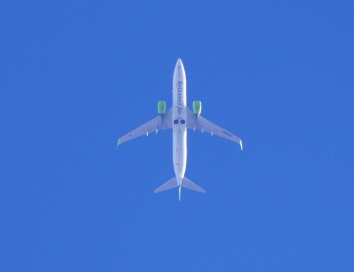 名古屋市内上空